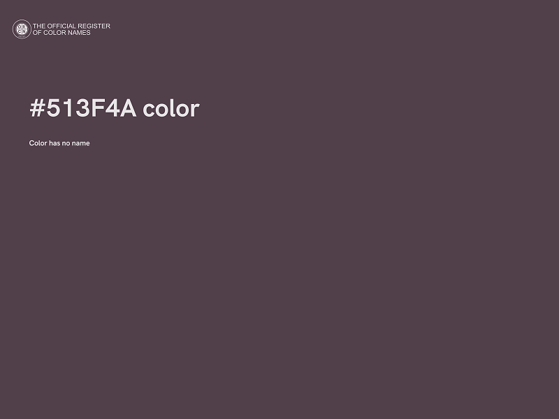 #513F4A color image