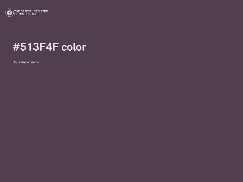 #513F4F color image
