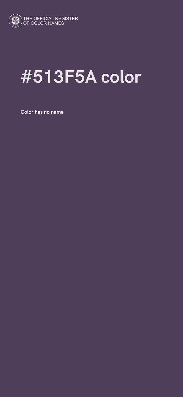 #513F5A color image