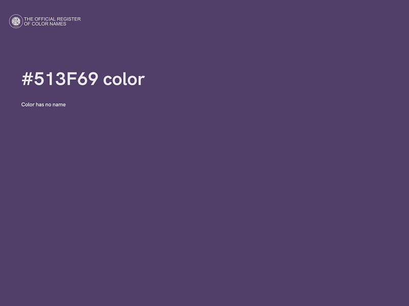 #513F69 color image