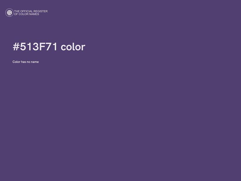 #513F71 color image