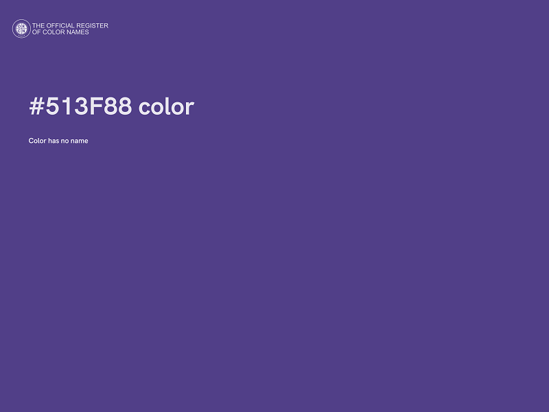 #513F88 color image