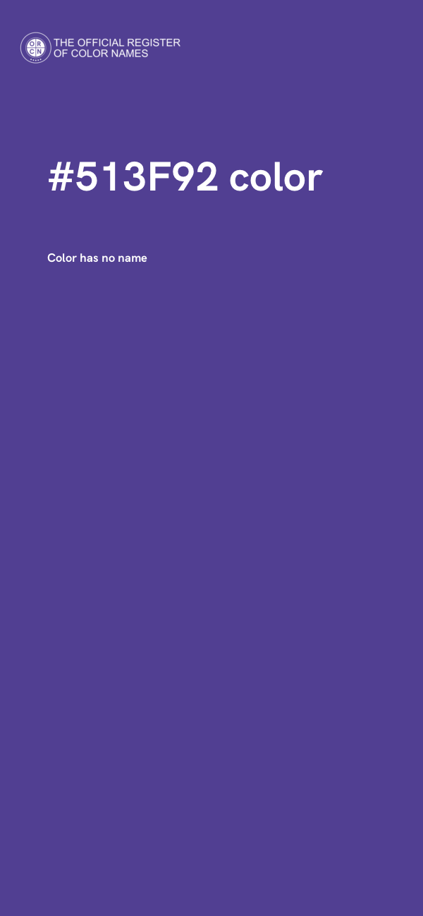 #513F92 color image