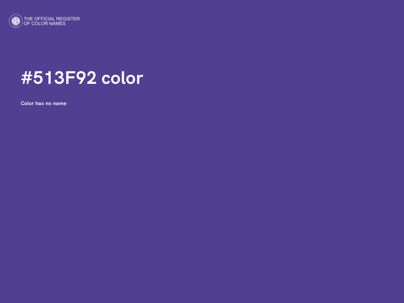 #513F92 color image