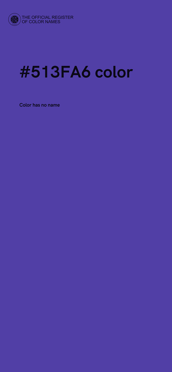 #513FA6 color image