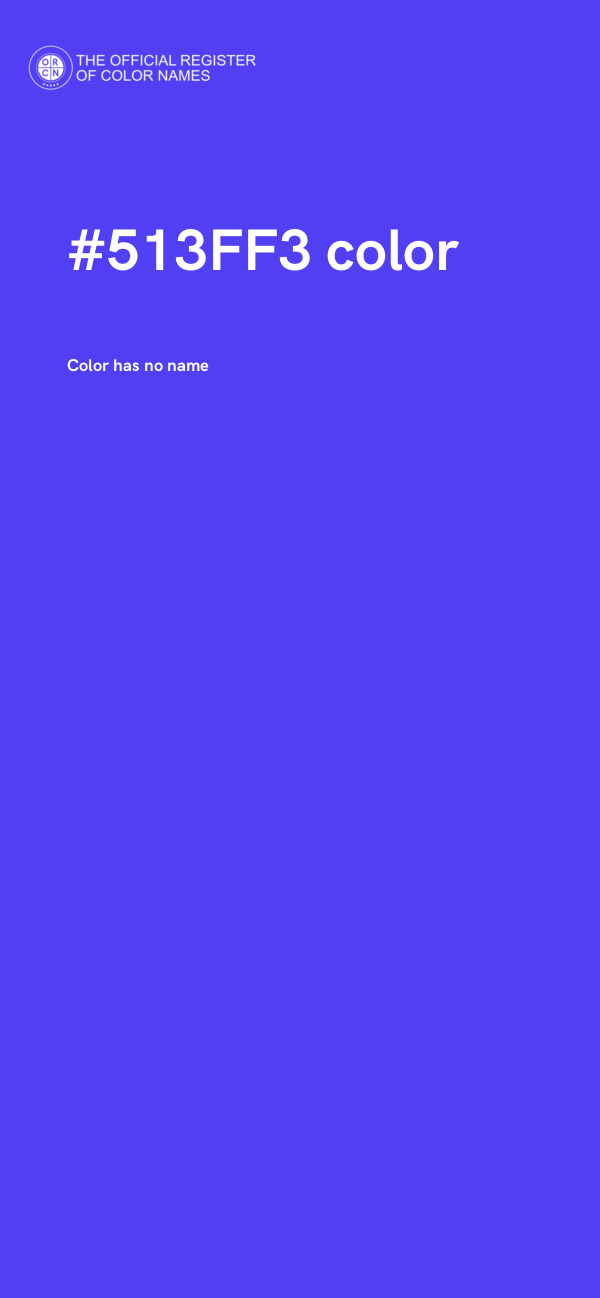 #513FF3 color image