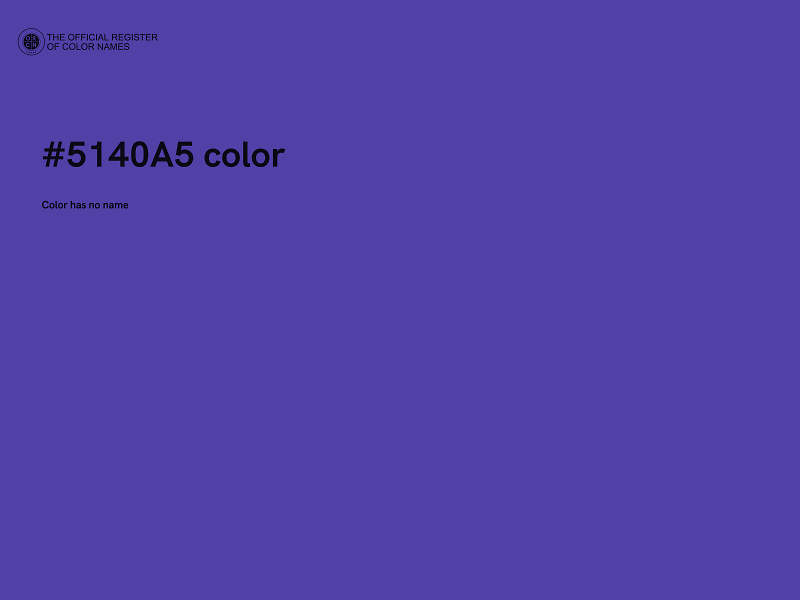 #5140A5 color image