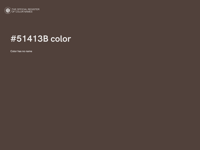 #51413B color image