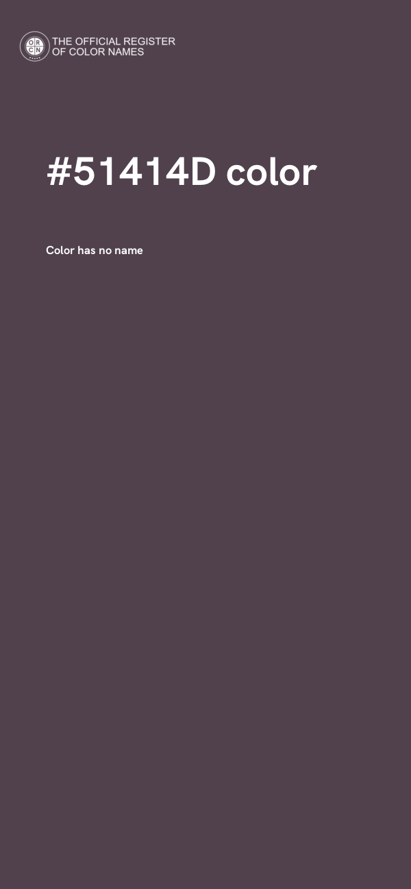 #51414D color image