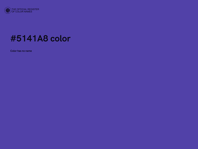 #5141A8 color image