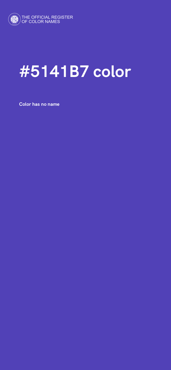 #5141B7 color image