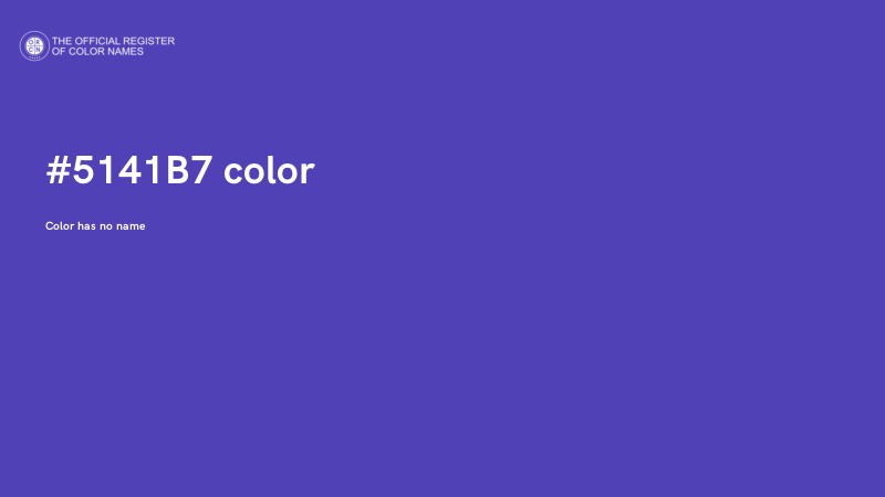 #5141B7 color image