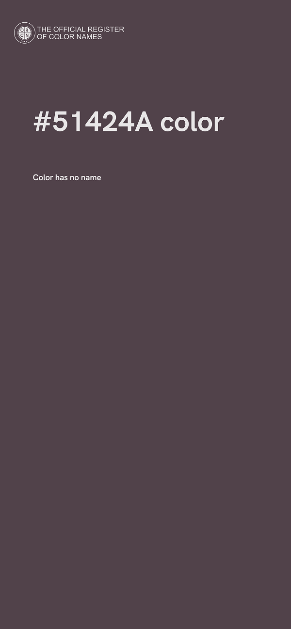 #51424A color image