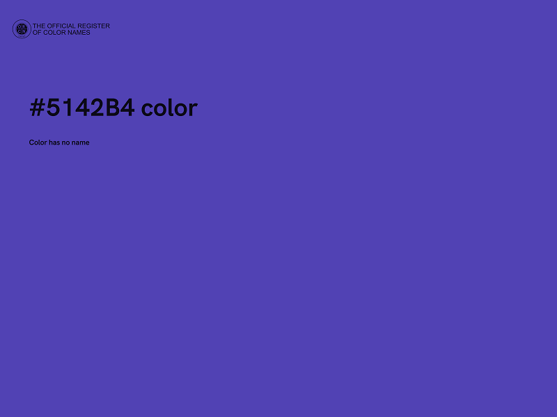 #5142B4 color image