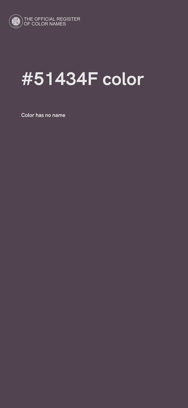#51434F color image