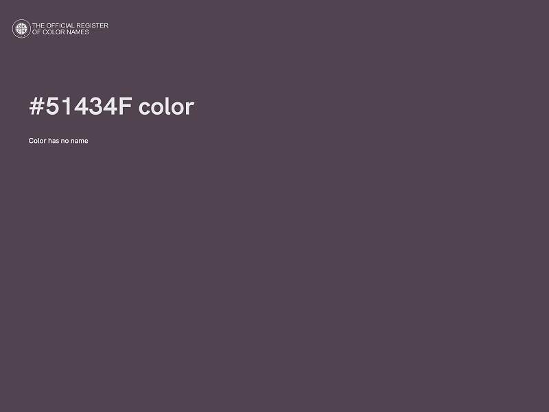 #51434F color image
