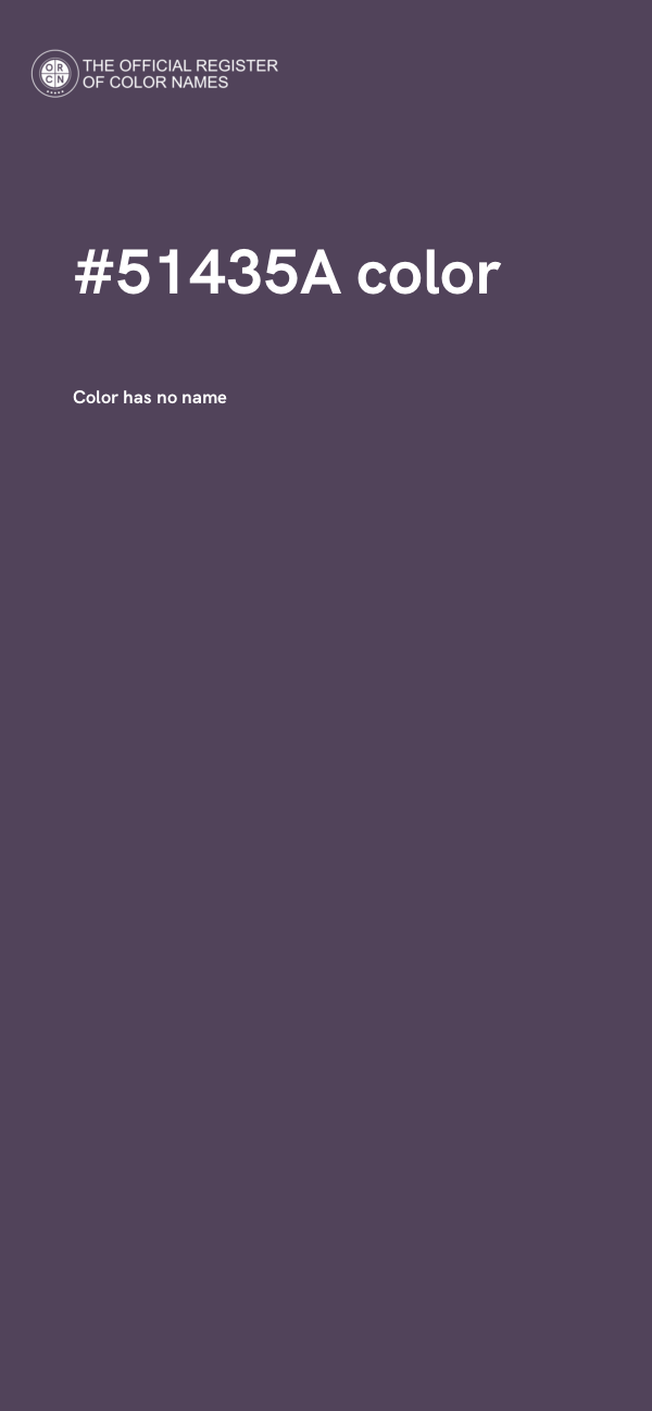 #51435A color image