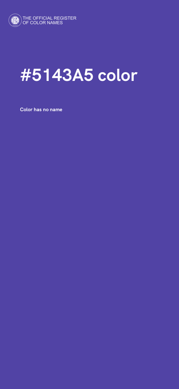 #5143A5 color image