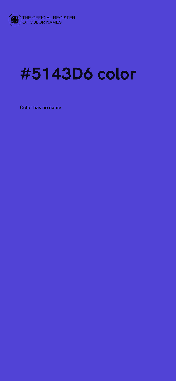 #5143D6 color image