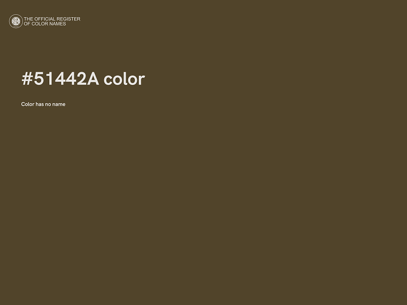 #51442A color image