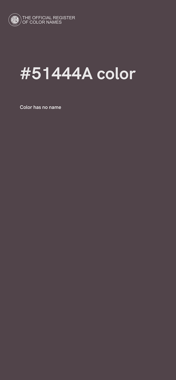 #51444A color image