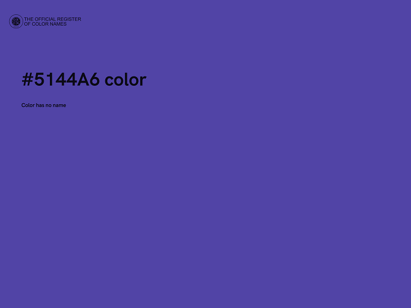 #5144A6 color image