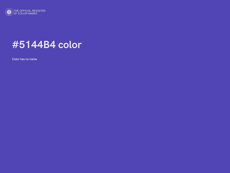 #5144B4 color image