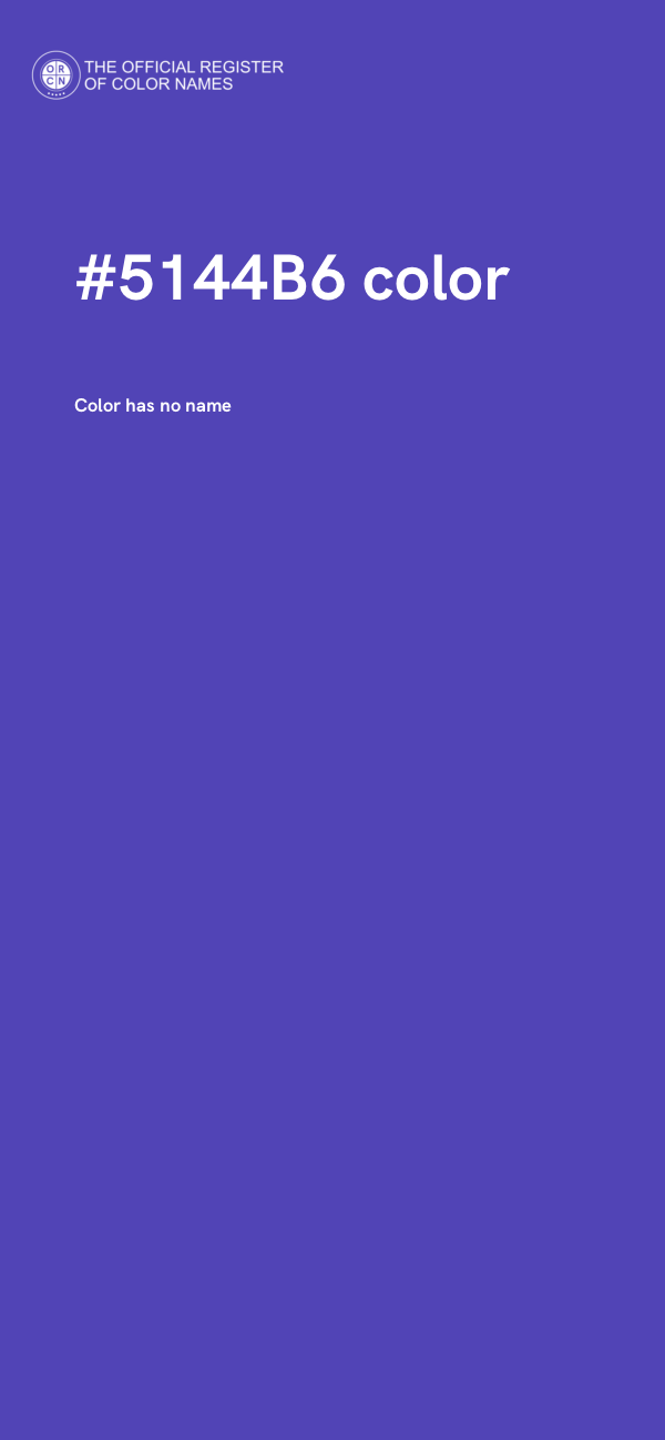 #5144B6 color image