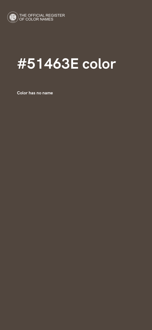 #51463E color image
