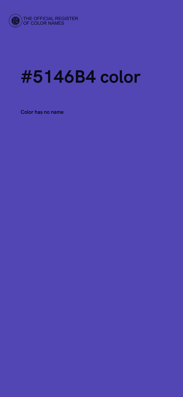 #5146B4 color image