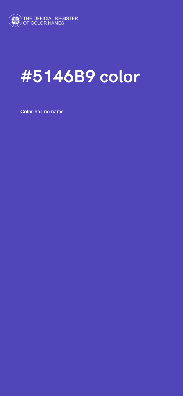 #5146B9 color image