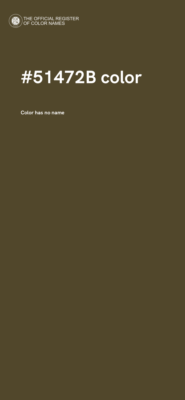 #51472B color image