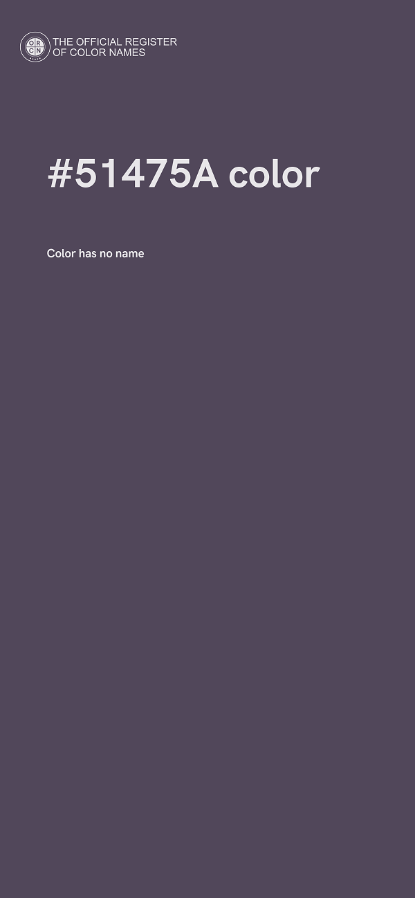 #51475A color image