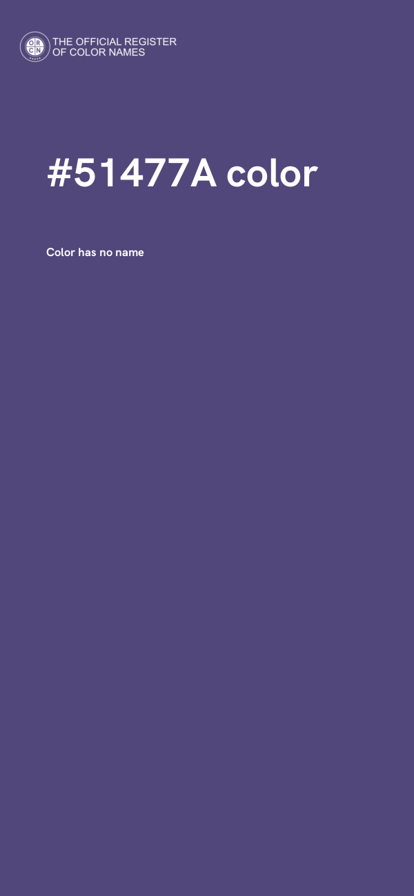 #51477A color image