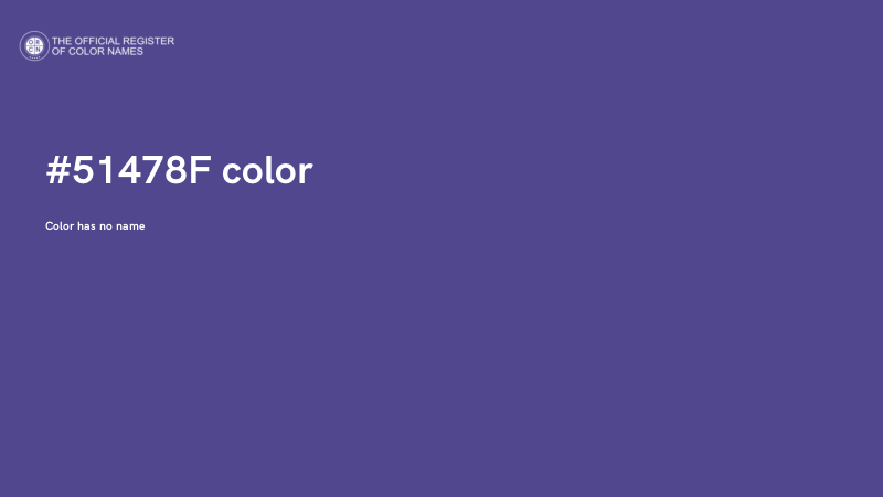 #51478F color image