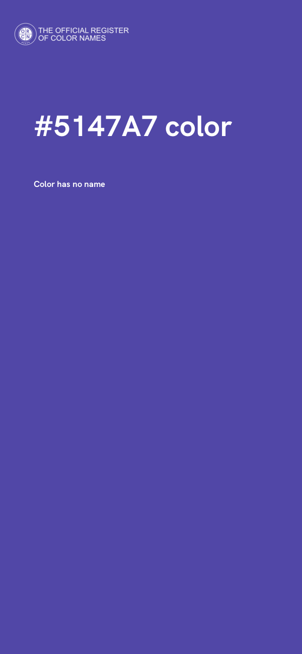 #5147A7 color image