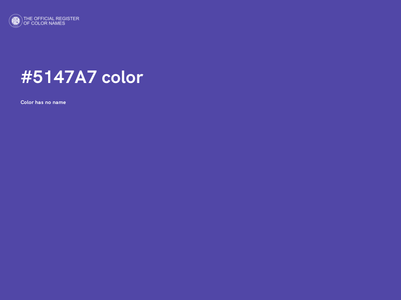 #5147A7 color image