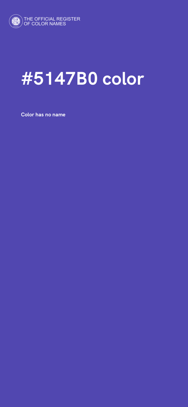 #5147B0 color image
