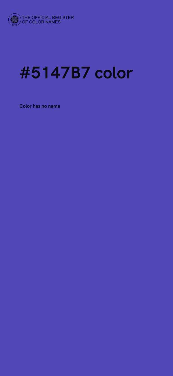 #5147B7 color image