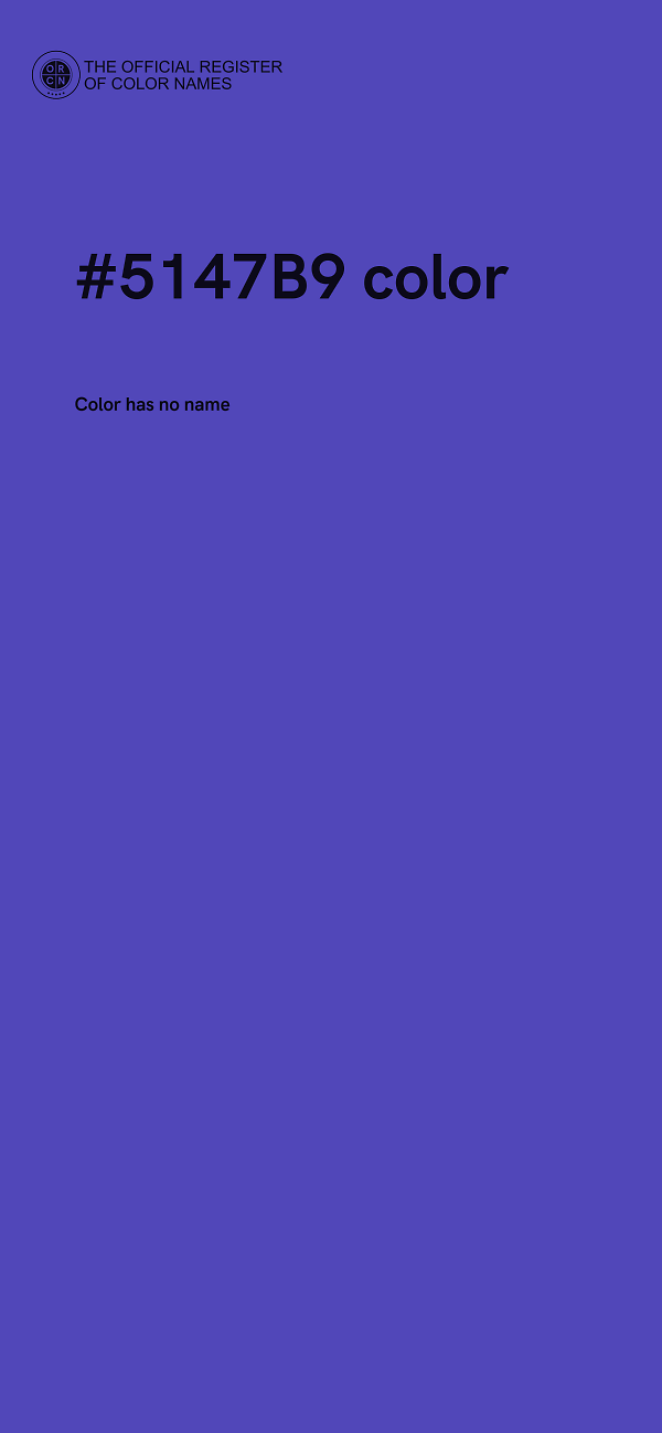 #5147B9 color image