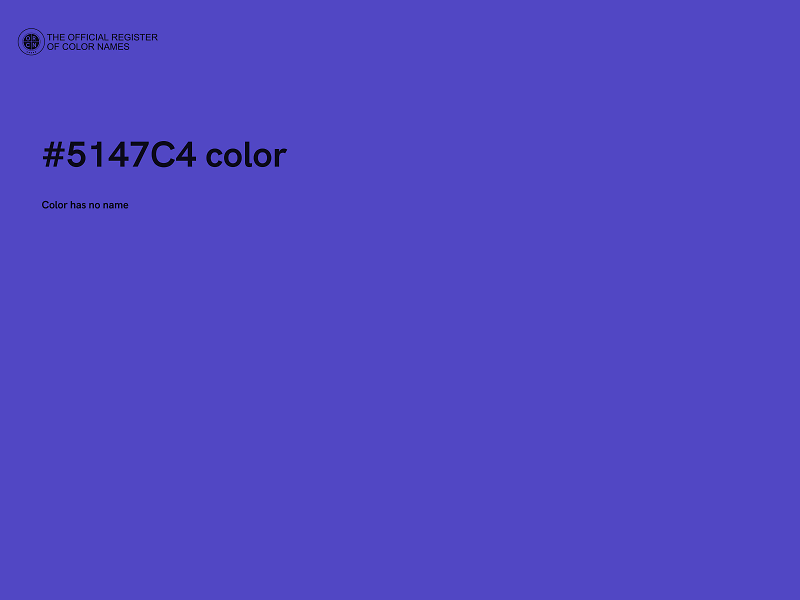 #5147C4 color image