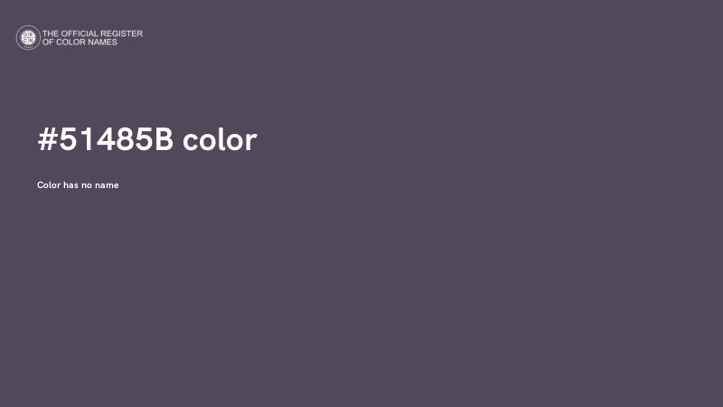 #51485B color image