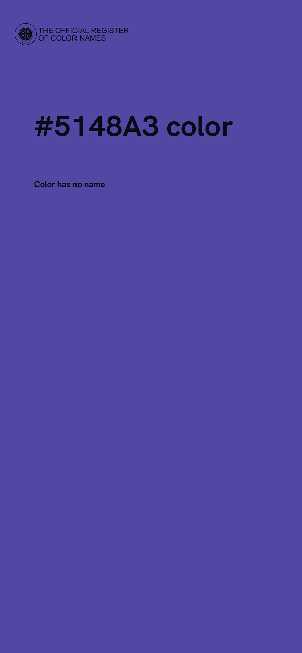#5148A3 color image