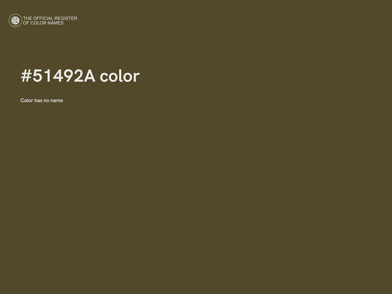 #51492A color image