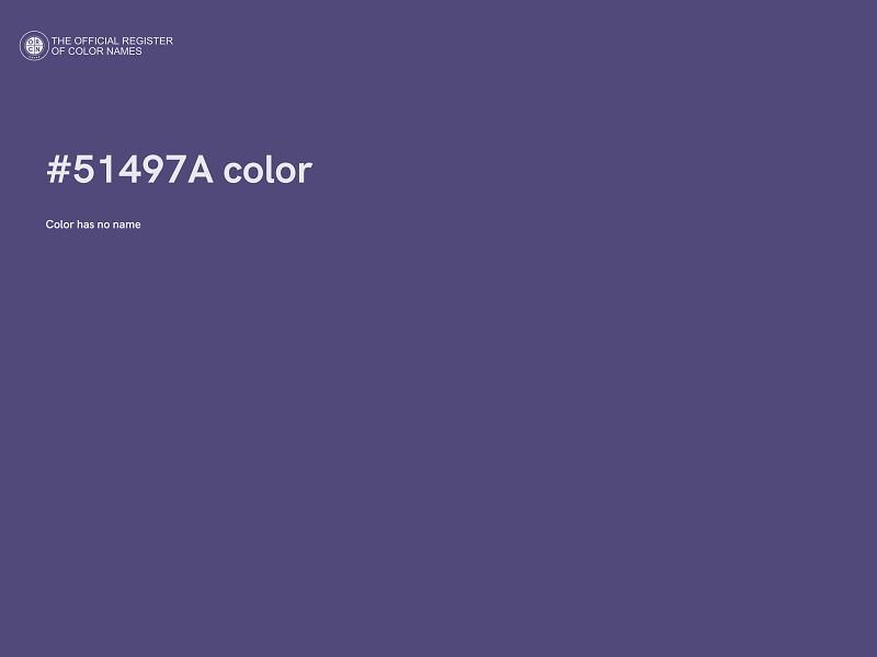 #51497A color image