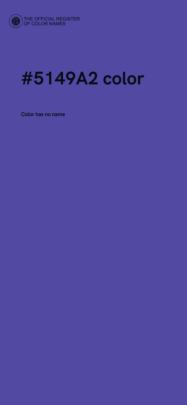 #5149A2 color image
