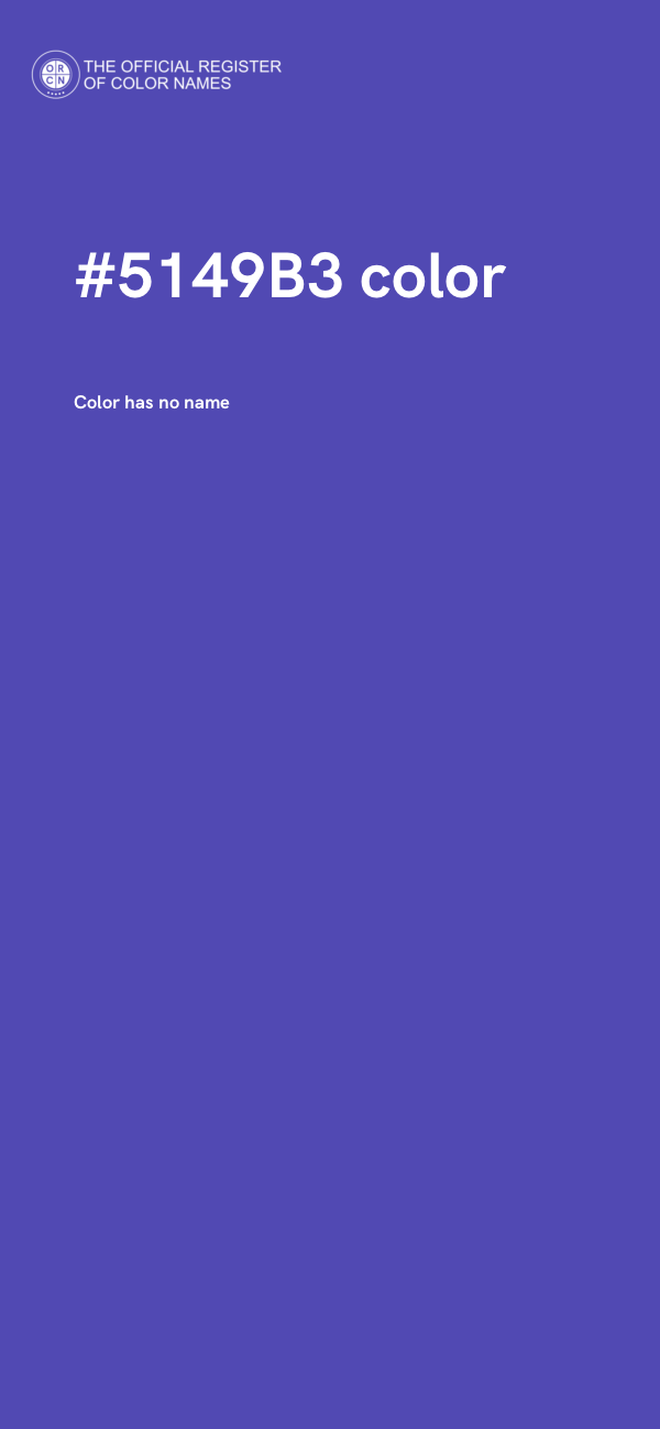 #5149B3 color image