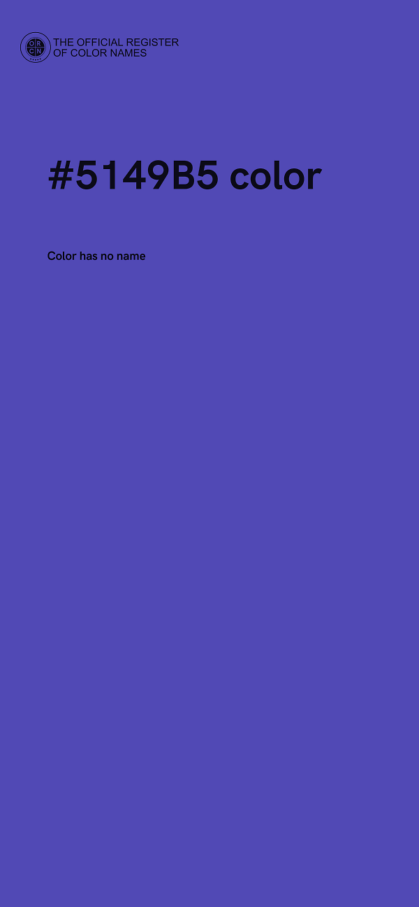 #5149B5 color image