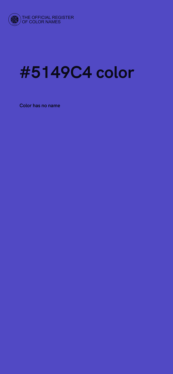 #5149C4 color image