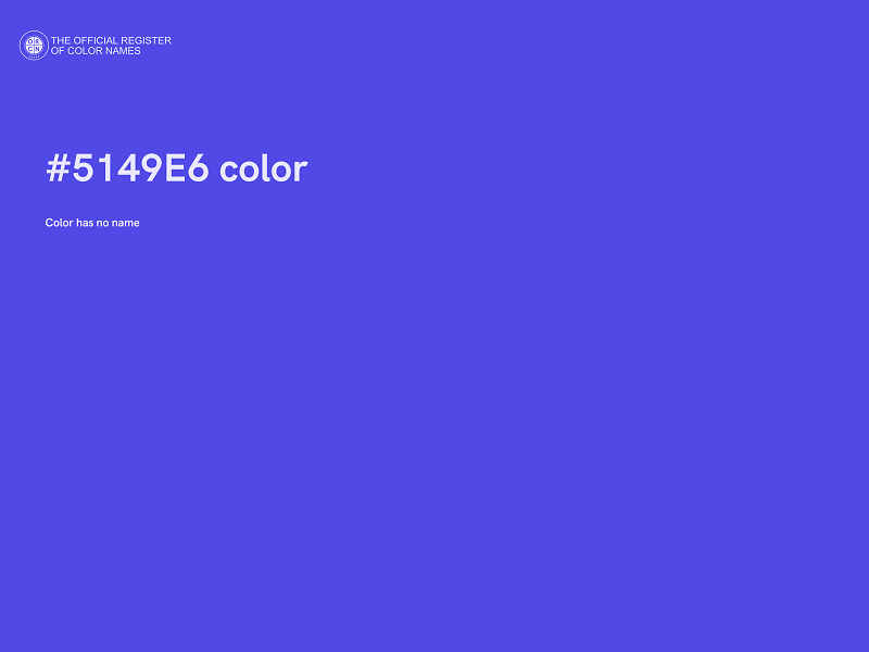 #5149E6 color image
